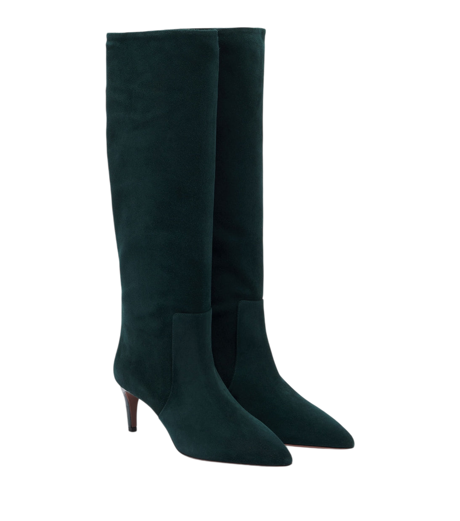 Paris Texas Stiletto suede knee-high boots