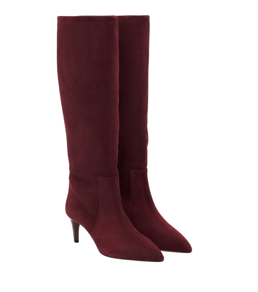 Paris Texas Stiletto suede knee-high boots
