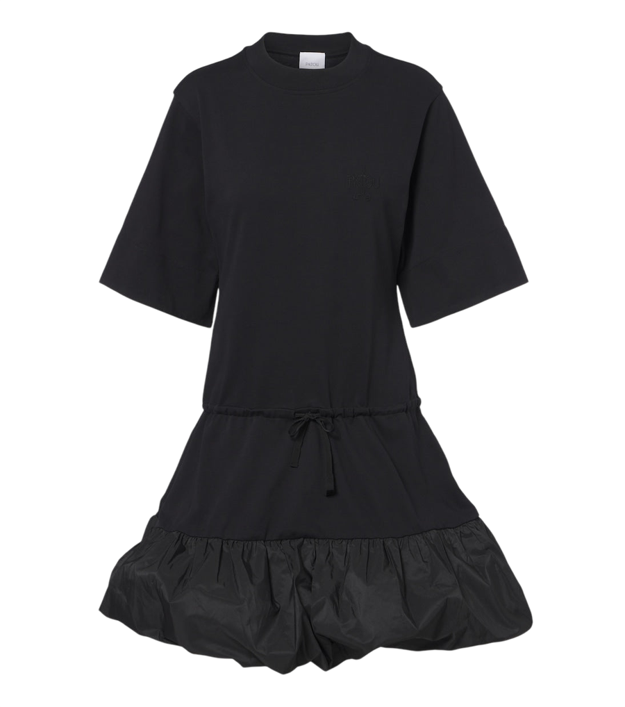 Patou Faille-trimmed cotton minidress