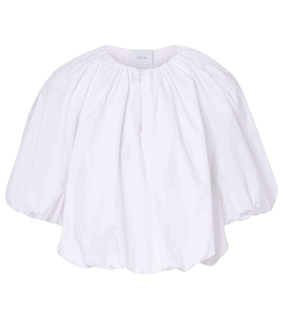 Haut en coton froncé Patou