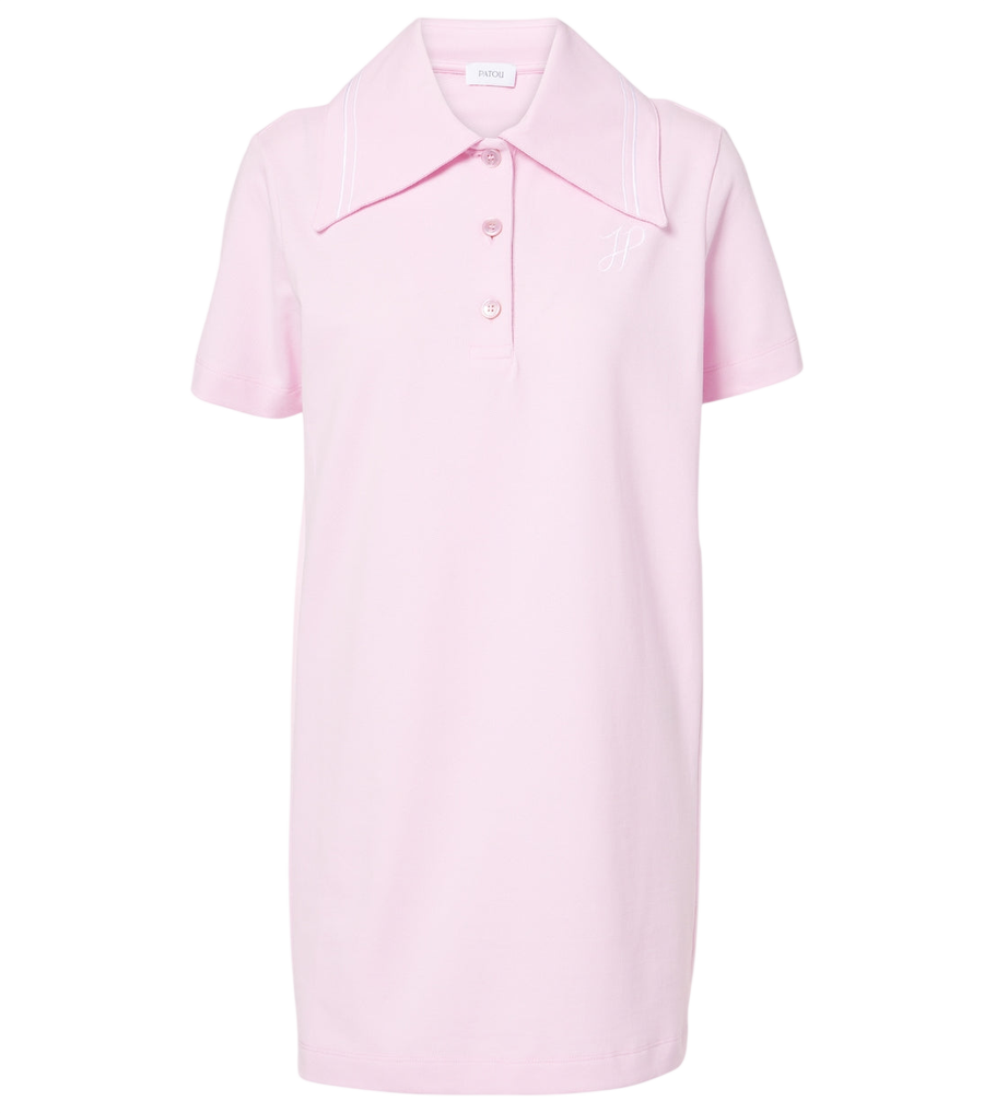 Patou Logo cotton polo dress