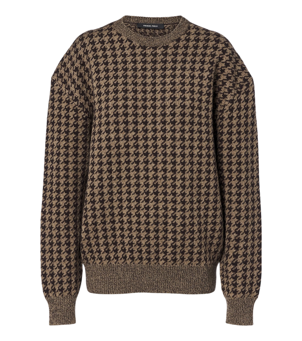Phoebe Philo Houndstooth wool and cashmere sweater