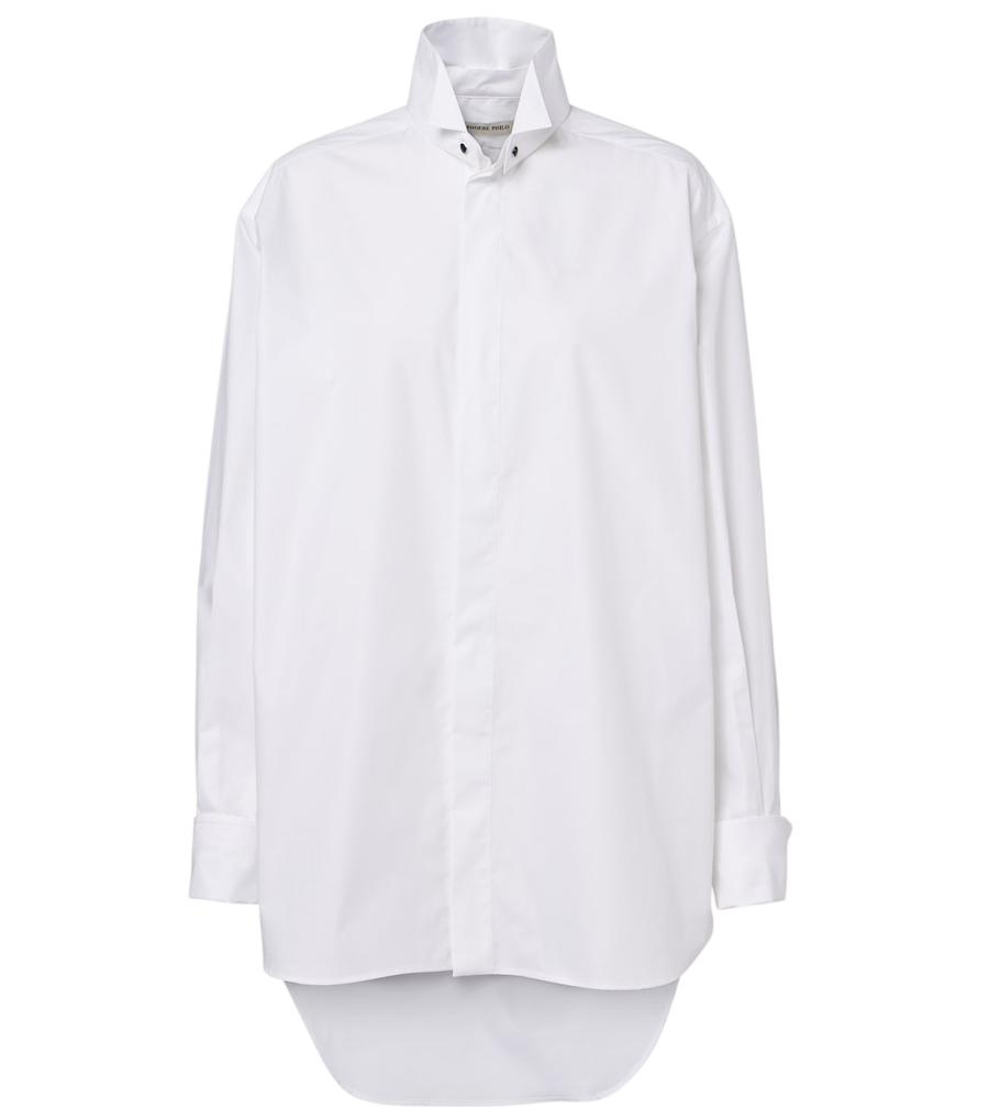 Camisa oversize de mezcla de algodón de Phoebe Philo