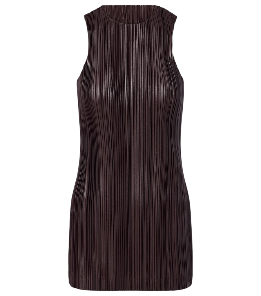 Camiseta de tirantes de punto plisado de Phoebe Philo