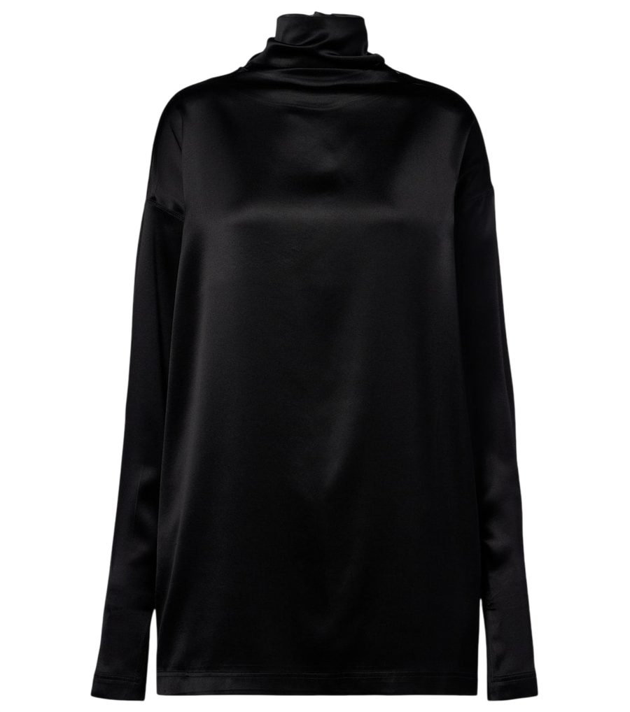 Blouse en satin mélangé de soie Phoebe Philo