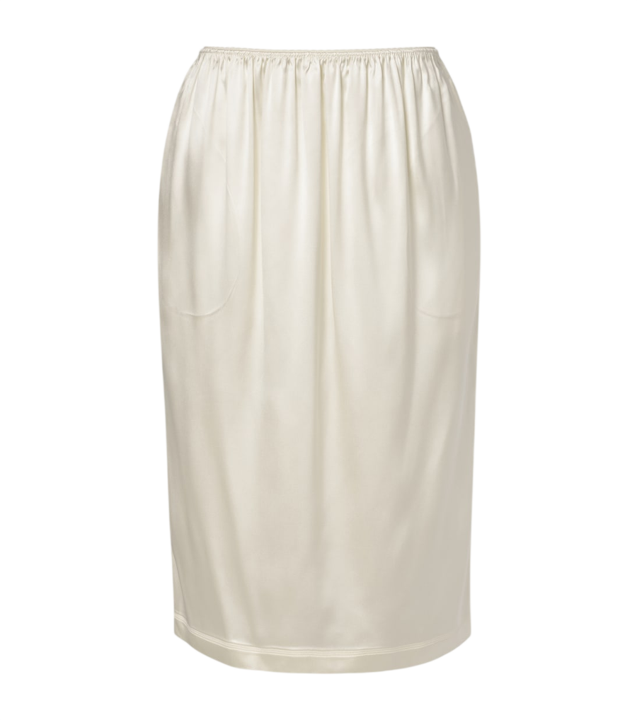 Phoebe Philo Gonna sottoveste in raso misto seta