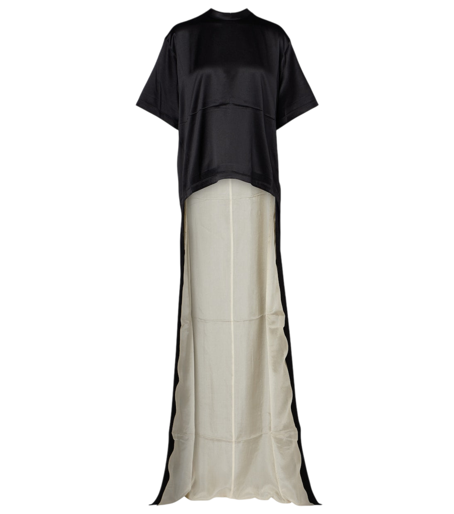Camiseta de satén mezcla de seda de Phoebe Philo