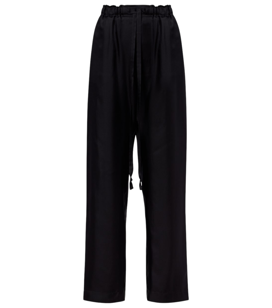 Phoebe Philo Silk twill wide-leg pants
