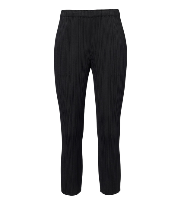 Pleats Please Issey Miyake Basics cropped pleated slim pants