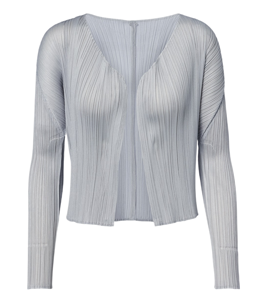 Pleats Please Issey Miyake Basics pleated cardigan