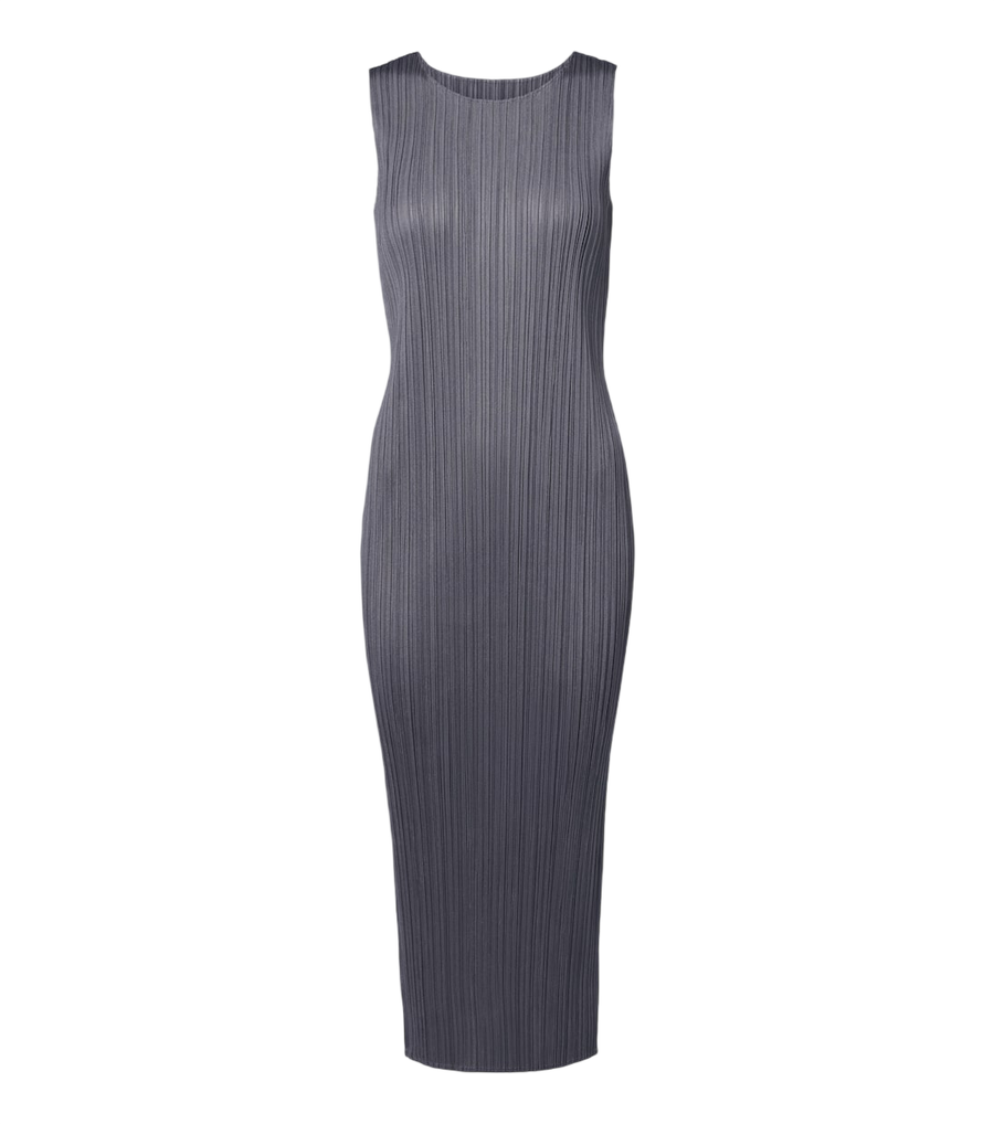 Pleats Please Issey Miyake Basics pleated midi dress