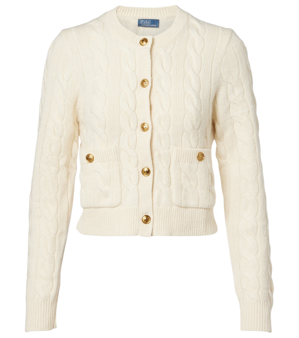 Polo Ralph Lauren Cable-knit wool and cashmere cardigan