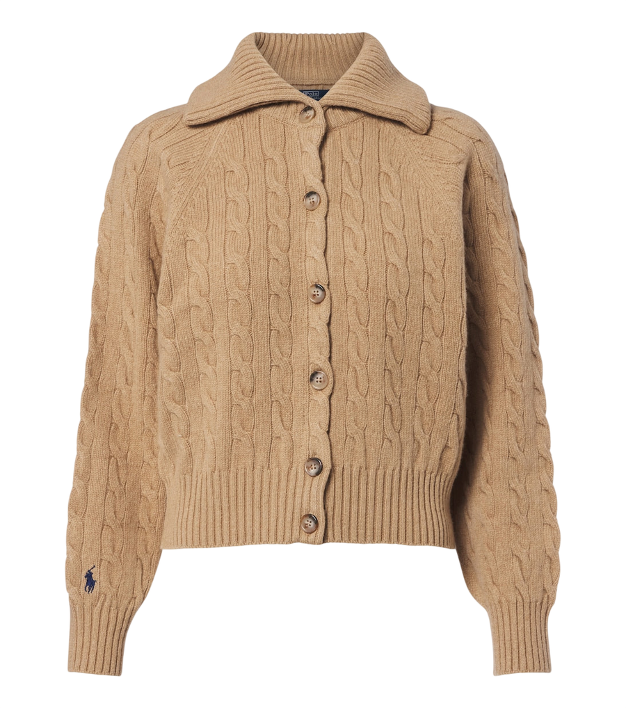 Polo Ralph Lauren Cable-knit wool and cashmere cardigan