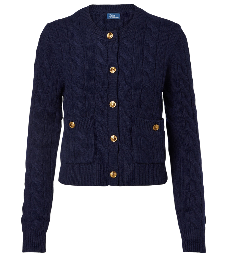 Polo Ralph Lauren Cable-knit wool and cashmere cardigan