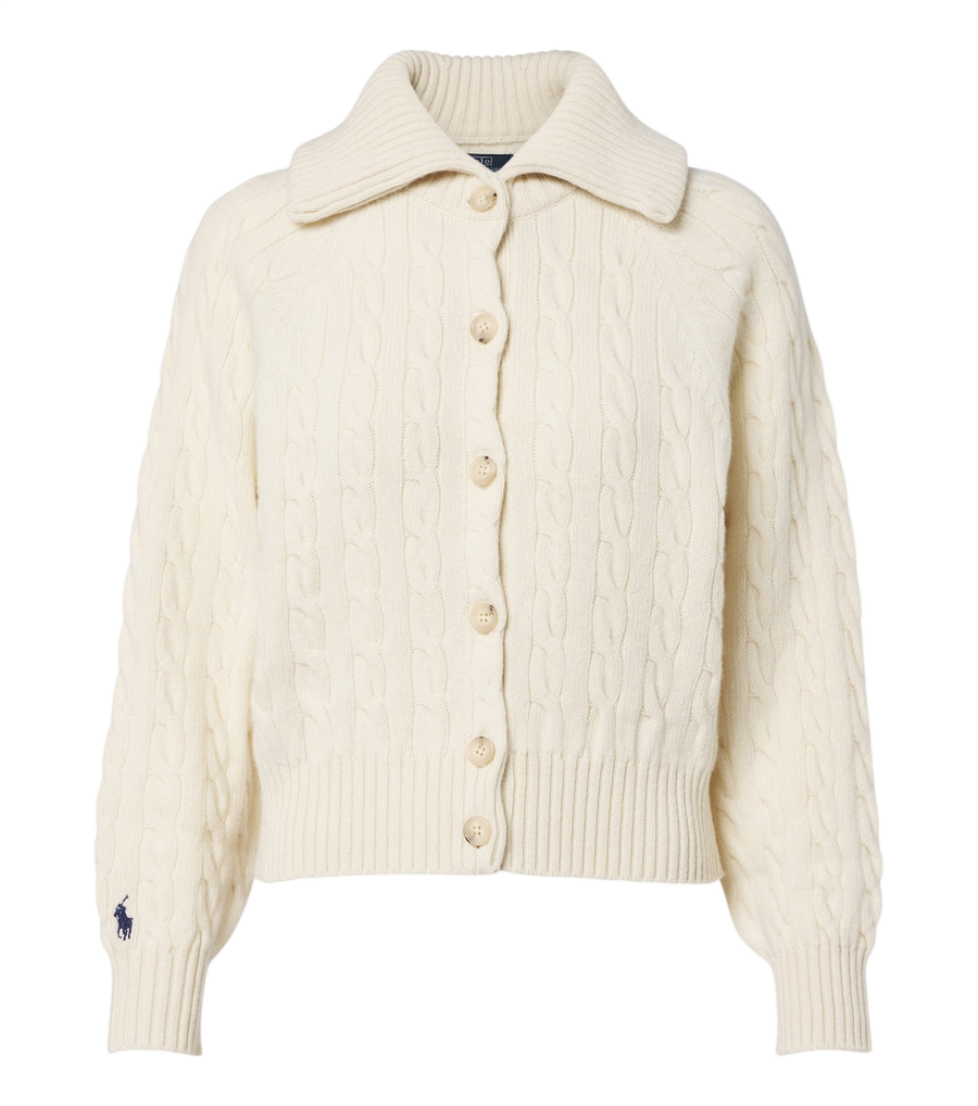Polo Ralph Lauren Cable-knit wool and cashmere cardigan