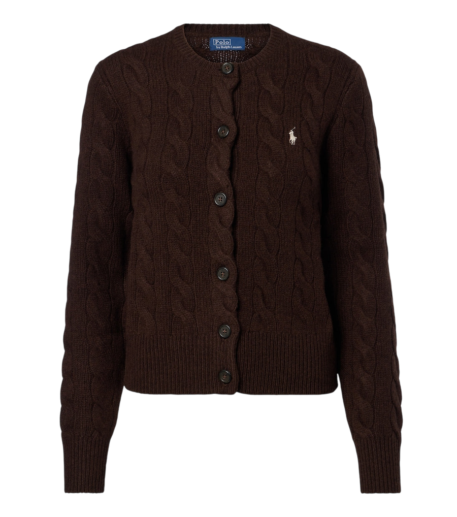 Polo Ralph Lauren Cable-knit wool and cashmere cardigan