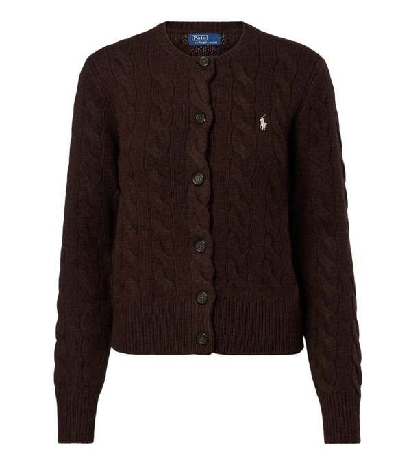 Polo Ralph Lauren Cable-knit wool and cashmere cardigan
