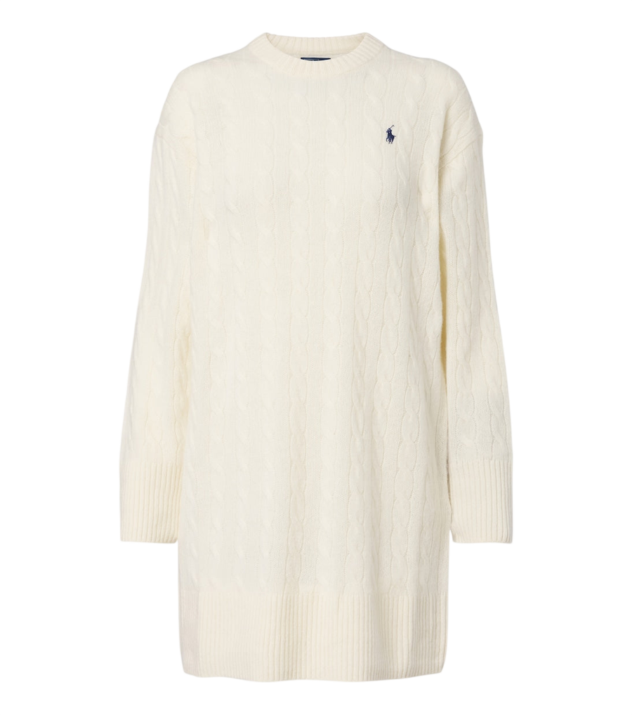 Polo Ralph Lauren Cable-knit wool and cashmere sweater dress