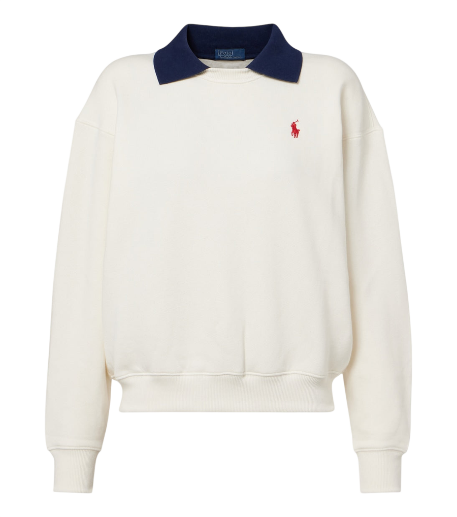 Sweat-shirt polo en jersey de coton mélangé Polo Ralph Lauren