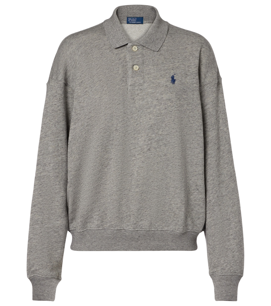 Sweat-shirt polo en mélange de coton Polo Ralph Lauren