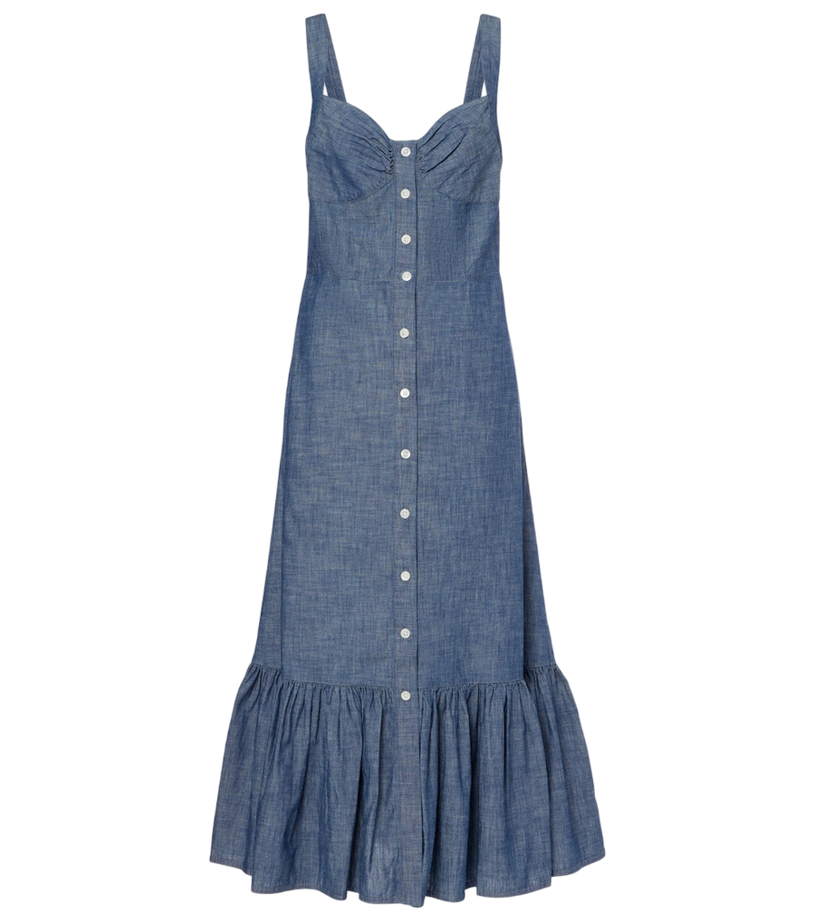 Polo Ralph Lauren Cotton chambray maxi dress