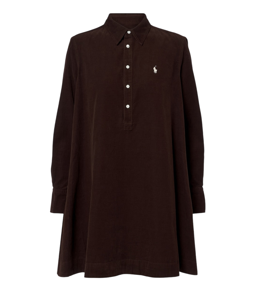 Minivestido de pana de algodón de Polo Ralph Lauren