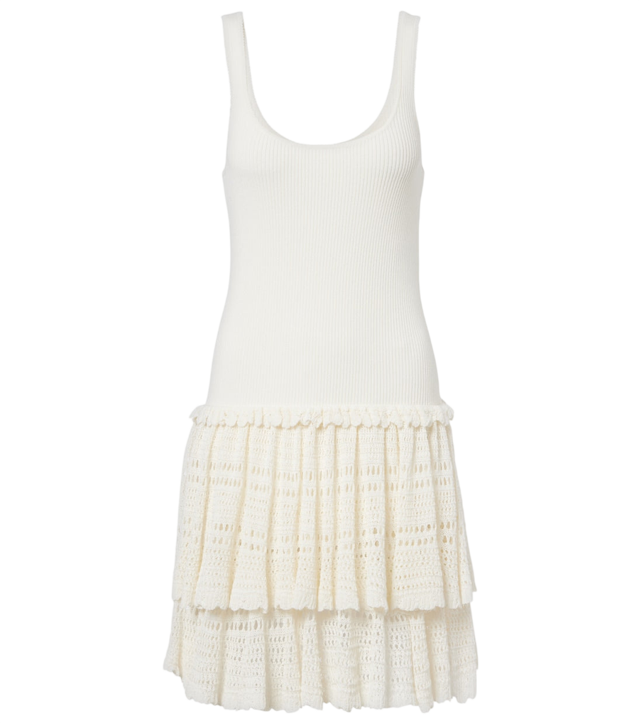 Polo Ralph Lauren Crochet ribbed-knit minidress