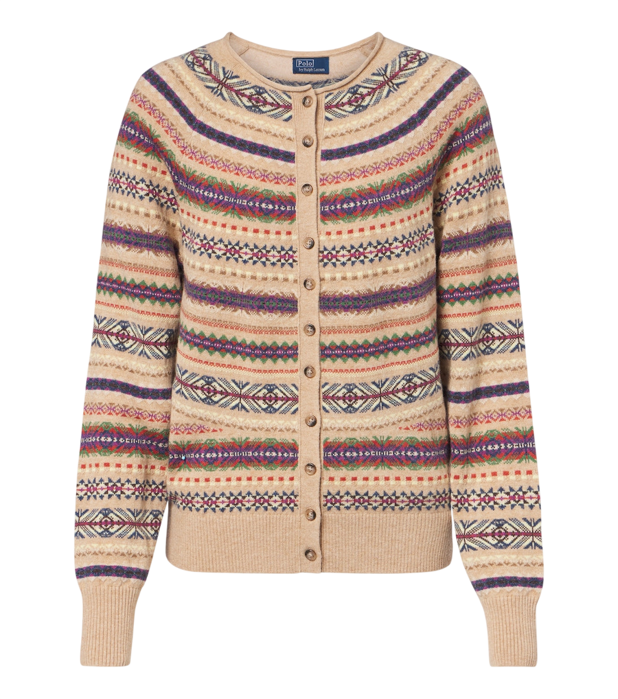 Polo Ralph Lauren Fair Isle jacquard wool-blend cardigan