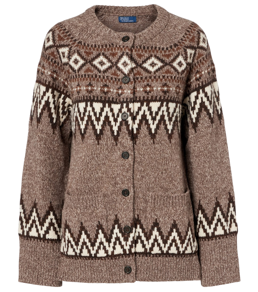 Polo Ralph Lauren Fair Isle jacquard wool-blend cardigan