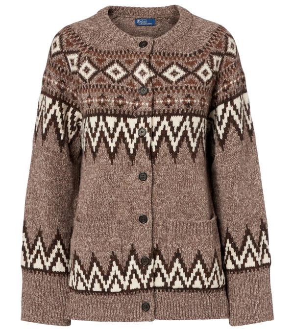 Polo Ralph Lauren Fair Isle jacquard wool-blend cardigan