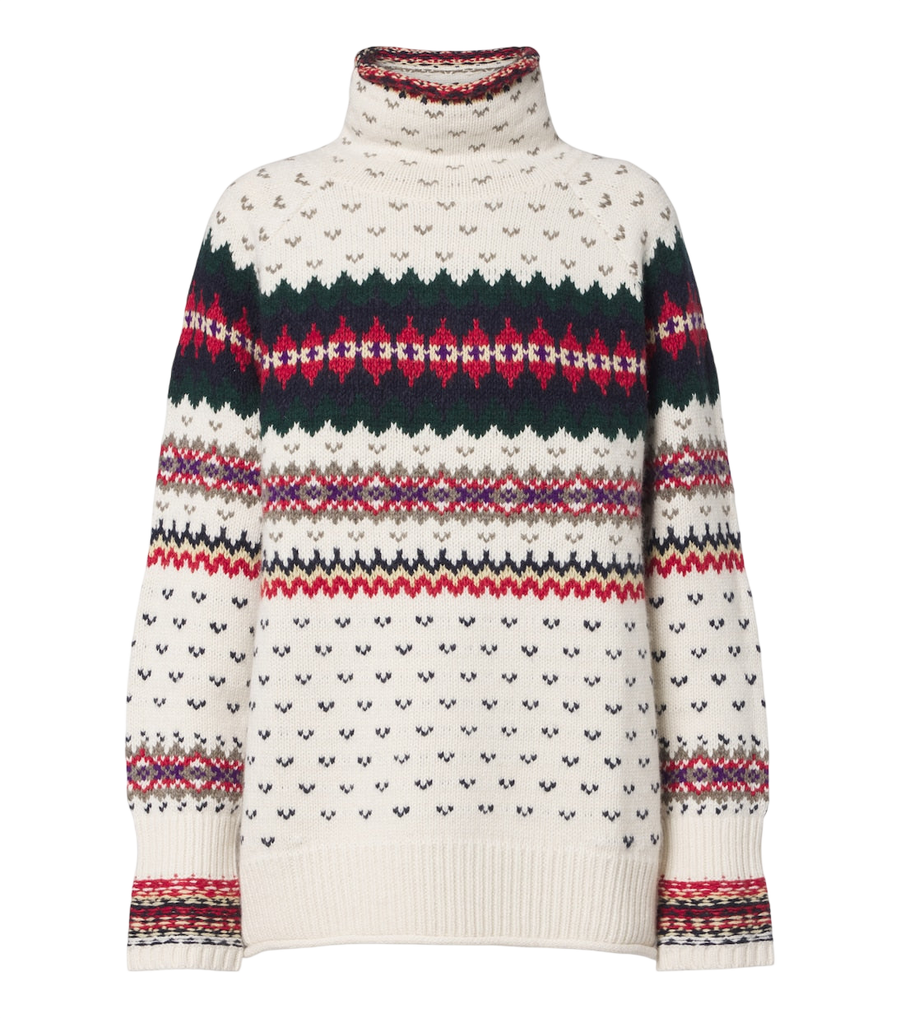 Polo Ralph Lauren Fair Isle wool, cotton, and alpaca sweater