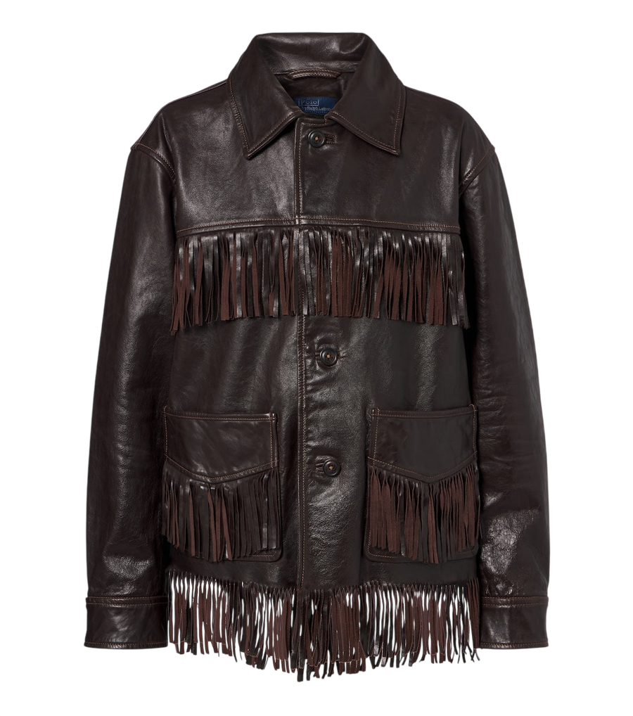Polo Ralph Lauren Fringed leather jacket