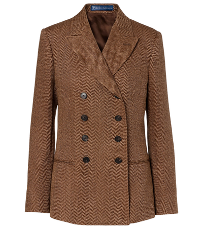Polo Ralph Lauren Herringbone linen, wool, and silk blazer [white-bg-v2:40939780-db40-4020-8f11-ae46e1990085]
