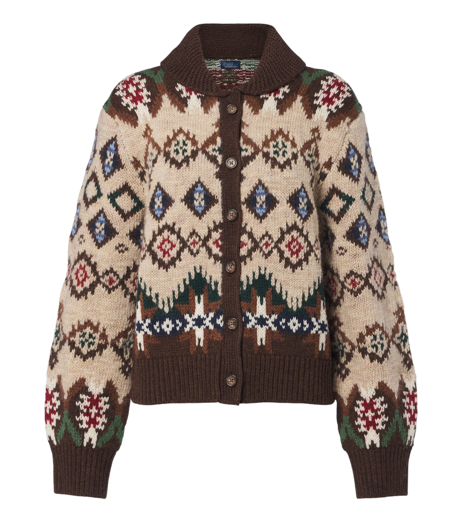Polo Ralph Lauren Jacquard wool and cashmere cardigan
