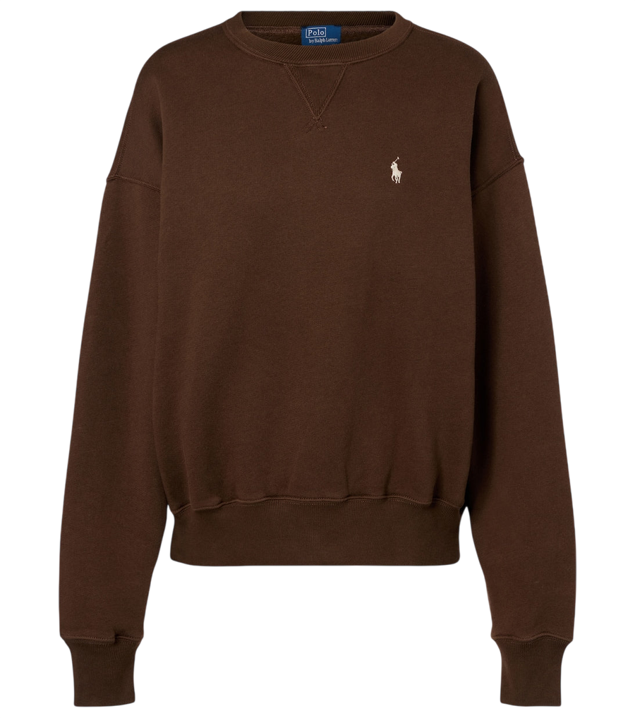 Sweat-shirt en jersey de mélange de coton avec logo Polo Ralph Lauren