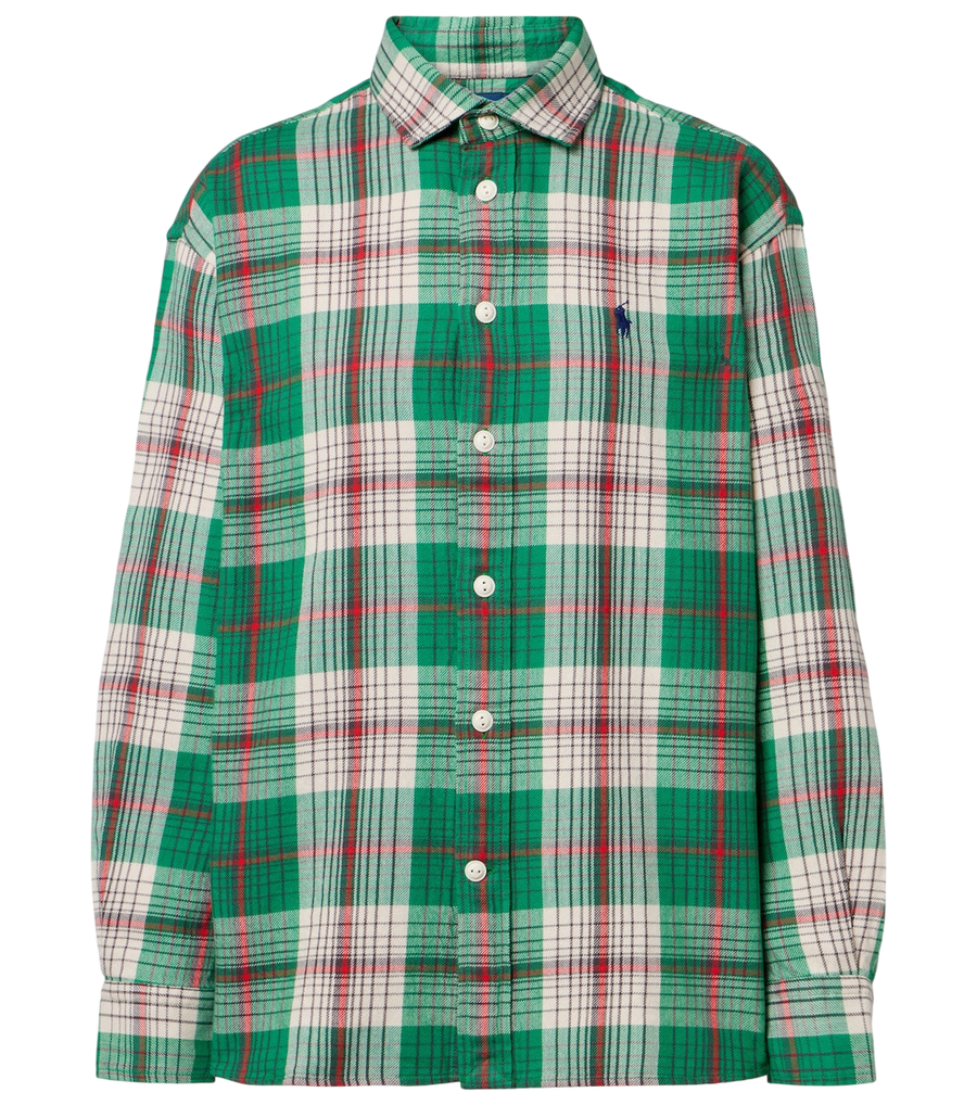 Camisa de sarga de algodón a cuadros de Polo Ralph Lauren