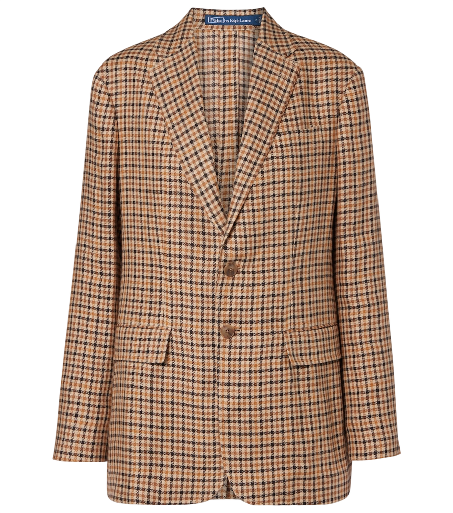 Polo Ralph Lauren Plaid linen blazer
