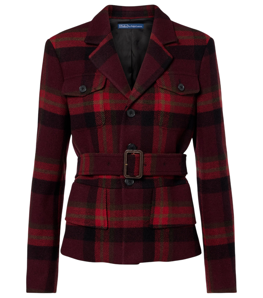 Polo Ralph Lauren Plaid wool-blend tweed blazer