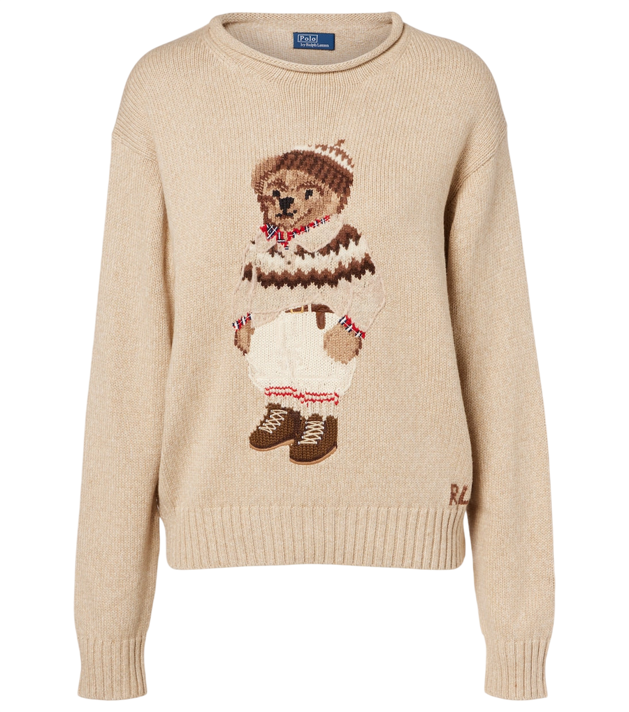 Polo Ralph Lauren Polo Bear cotton and wool-blend sweater