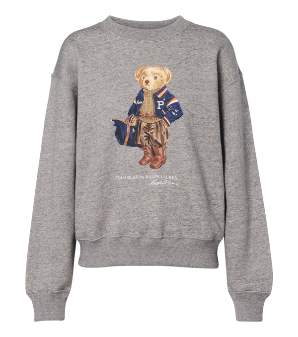 Sweat-shirt en mélange de coton à l'effigie de l'ours Polo Ralph Lauren
