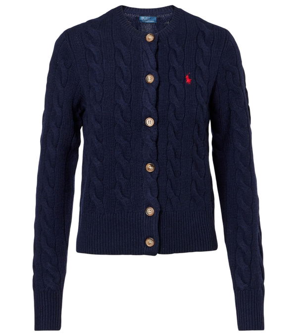 Polo Ralph Lauren Pony cable-knit wool and cashmere cardigan
