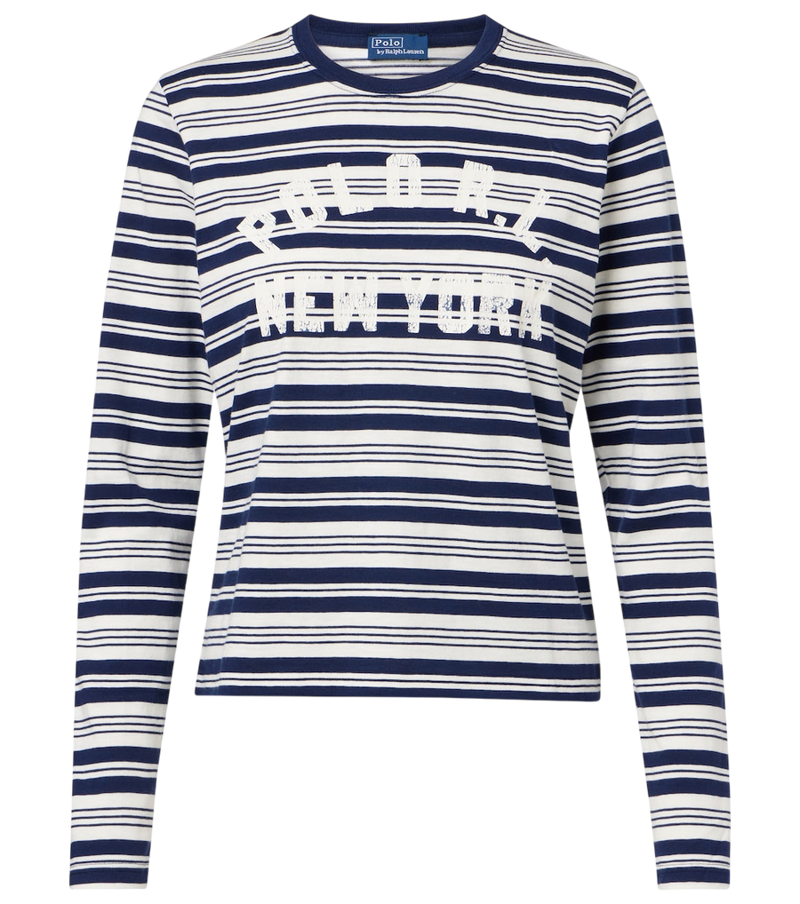 T-shirt Polo Ralph Lauren à rayures en coton imprimé