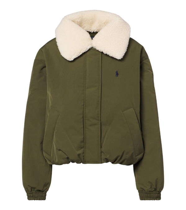 Polo Ralph Lauren Teddy-trimmed technical down jacket