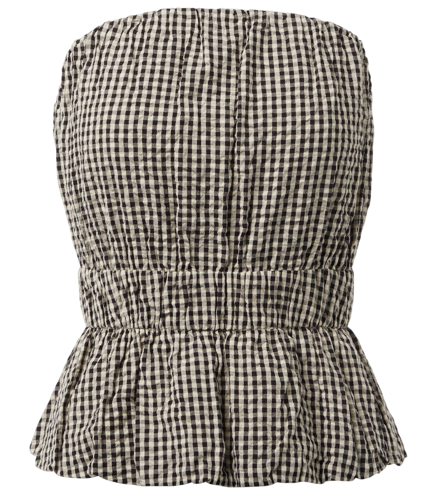 Haut en coton vichy Aurelia de Posse