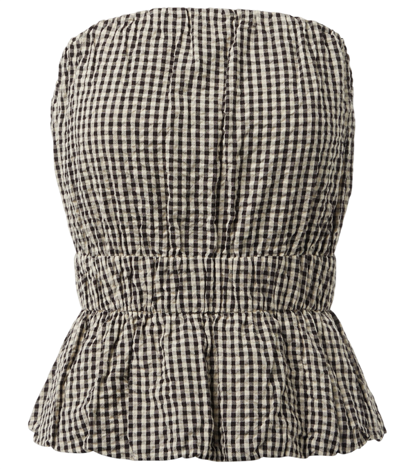 Haut en coton vichy Aurelia de Posse