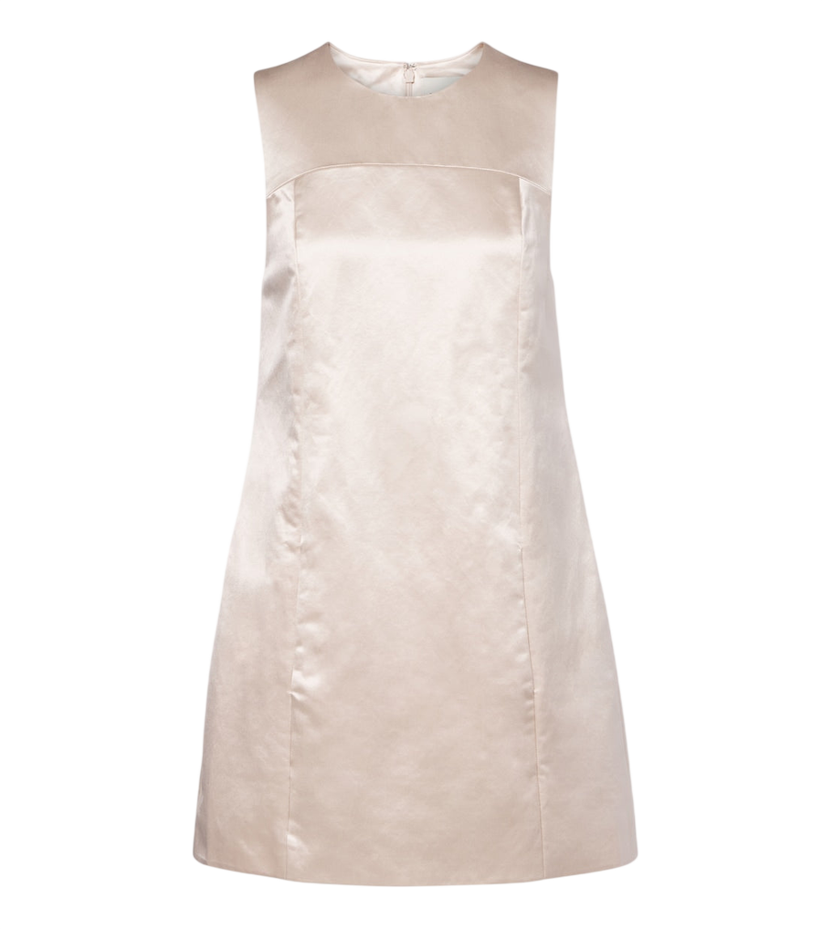 Posse Chester cotton and silk satin shift dress