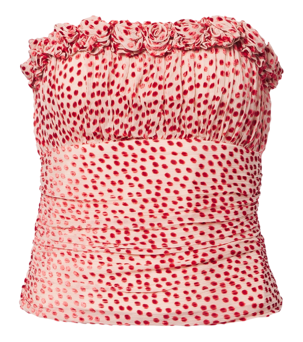 Haut corset à pois Posse Elise