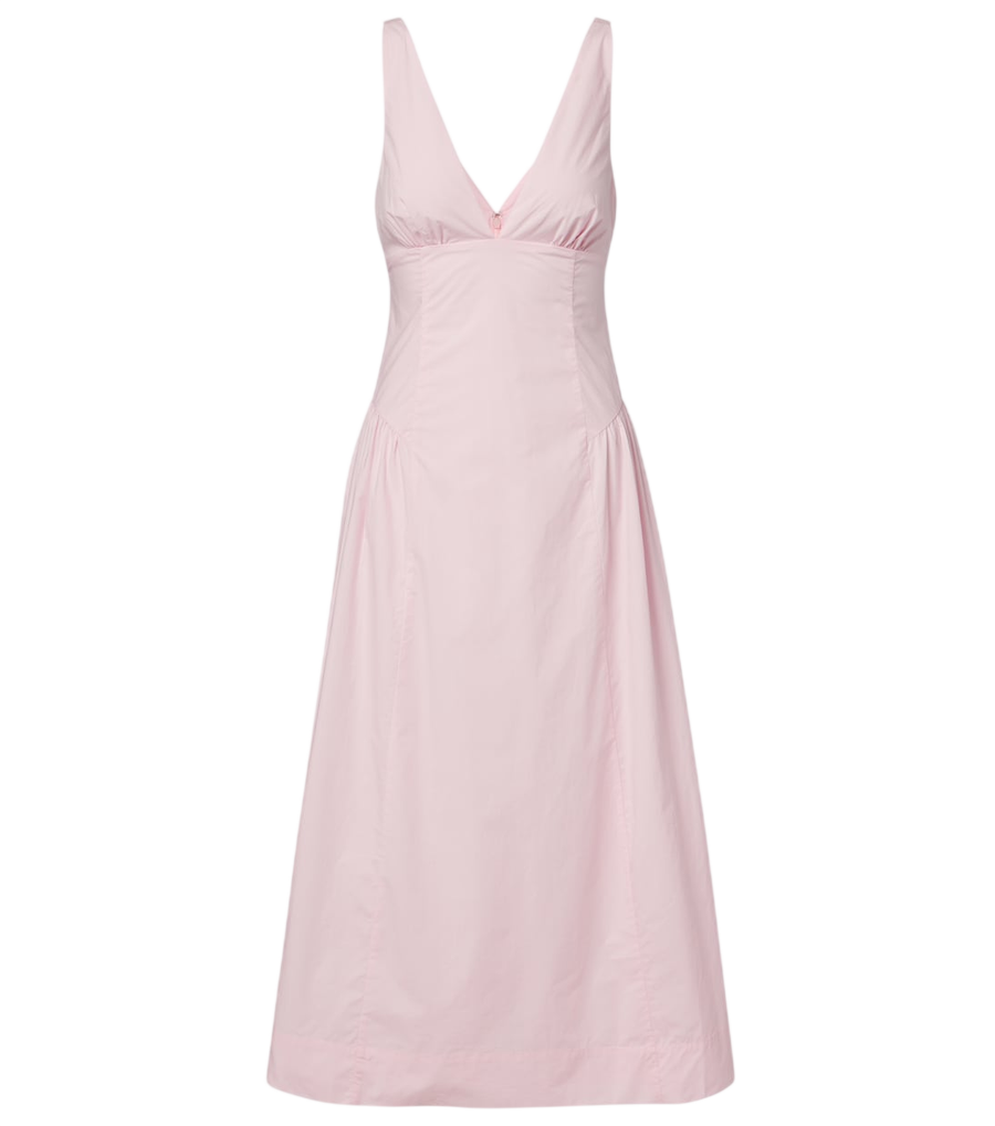 Posse Lindie cotton poplin midi dress