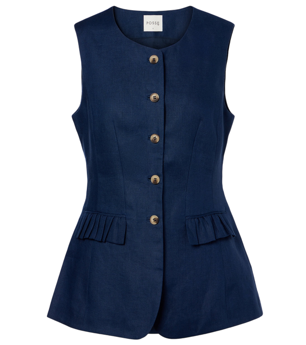 Gilet en lin Matilda Posse