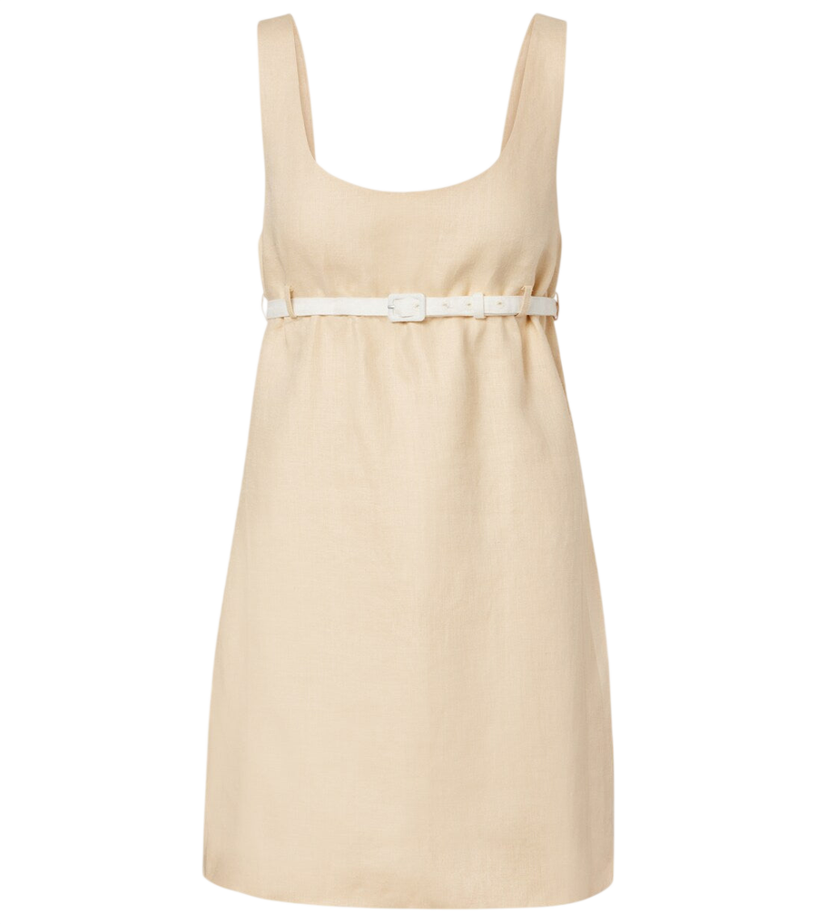 Mini-robe en lin ceinturée Posse Pamela